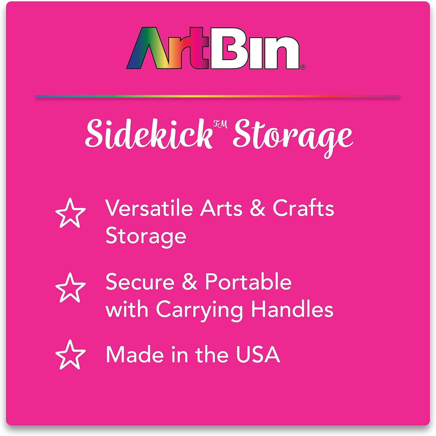 image:imageArtBin 8408AB Sidekick Carrying Case Portable Art amp Craft Organizer with Handle 1 Plastic Storage Case Translucent 8408ABClear