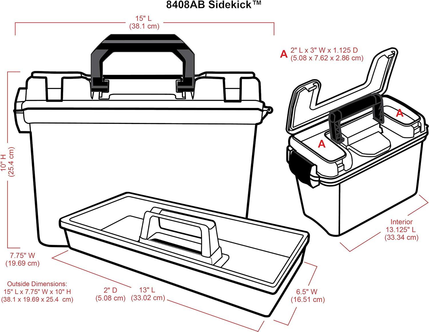 image:imageArtBin 8408AB Sidekick Carrying Case Portable Art amp Craft Organizer with Handle 1 Plastic Storage Case Translucent 8408ABClear
