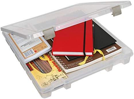 image:imageArtBin 9100AB Super Satchel Slim 1 Open Compartment Art amp Craft Organizer 1 Plastic Storage Case Clear1 Compartment