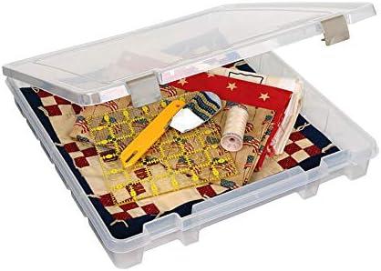 image:imageArtBin 9100AB Super Satchel Slim 1 Open Compartment Art amp Craft Organizer 1 Plastic Storage Case Clear1 Compartment