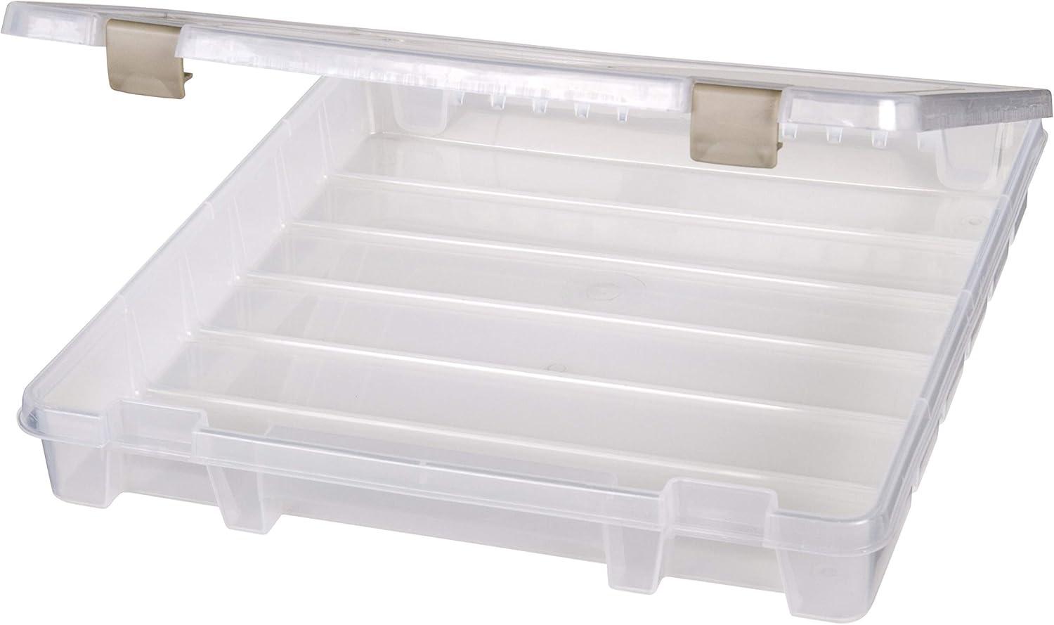image:imageArtBin 9100AB Super Satchel Slim 1 Open Compartment Art amp Craft Organizer 1 Plastic Storage Case Clear1 Compartment