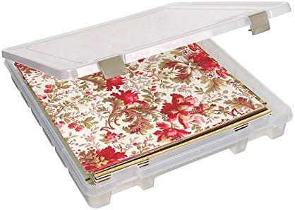 image:imageArtBin 9100AB Super Satchel Slim 1 Open Compartment Art amp Craft Organizer 1 Plastic Storage Case Clear1 Compartment