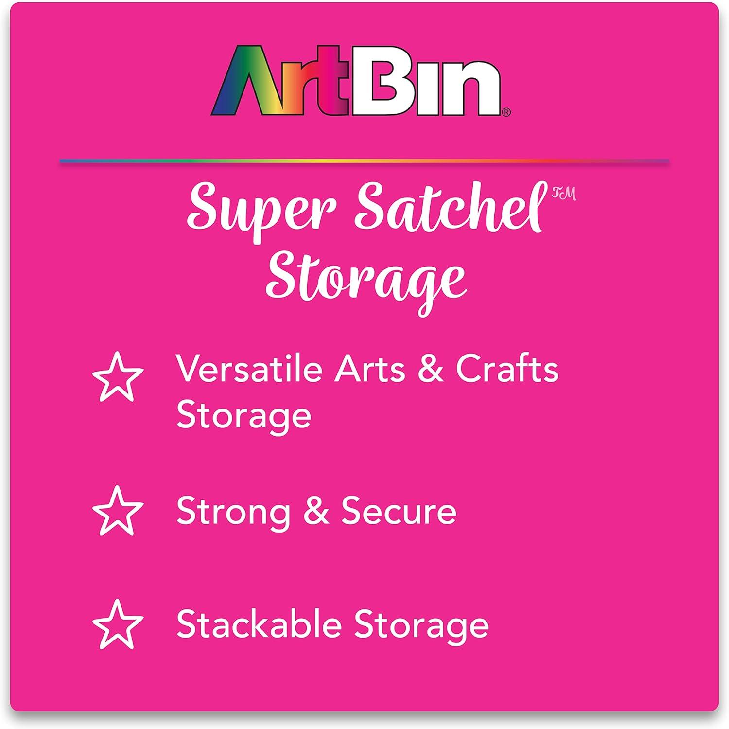 image:imageArtBin 9100AB Super Satchel Slim 1 Open Compartment Art amp Craft Organizer 1 Plastic Storage Case ClearDivided Compartments