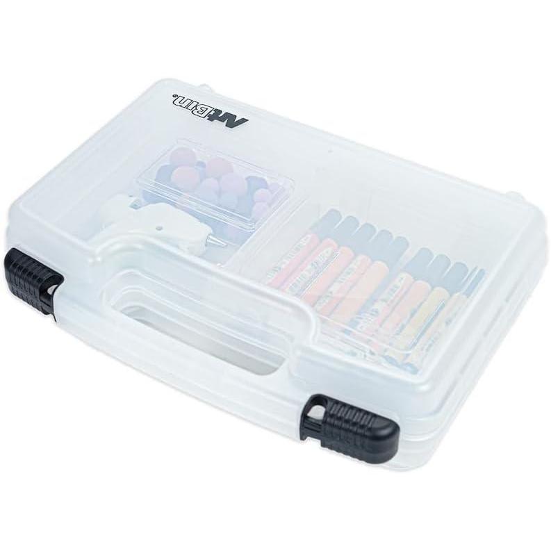 image:imageArtBin 17 inch 8017AB Quick View Carrying Case Portable Art amp Craft Organizer with Handle 1 Plastic Storage Case 17 Standard Base Open Core14 inch Standard
