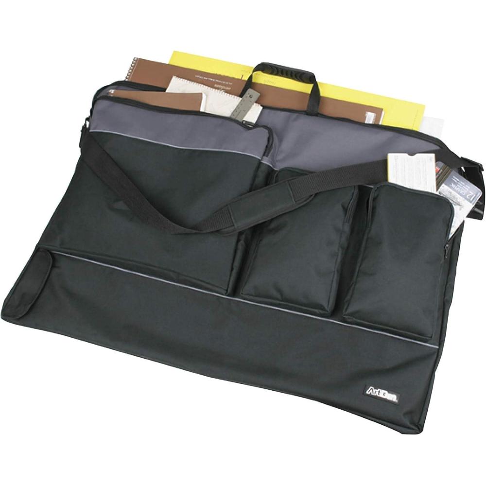 image:imageArtBin 6902SB Tote Folio XL Artist Portfolio Extra Large Fine Art amp Sketchpad Organizer with Carrying Strap 1 Portable Poly Canvas Bag Black3525 x 24125