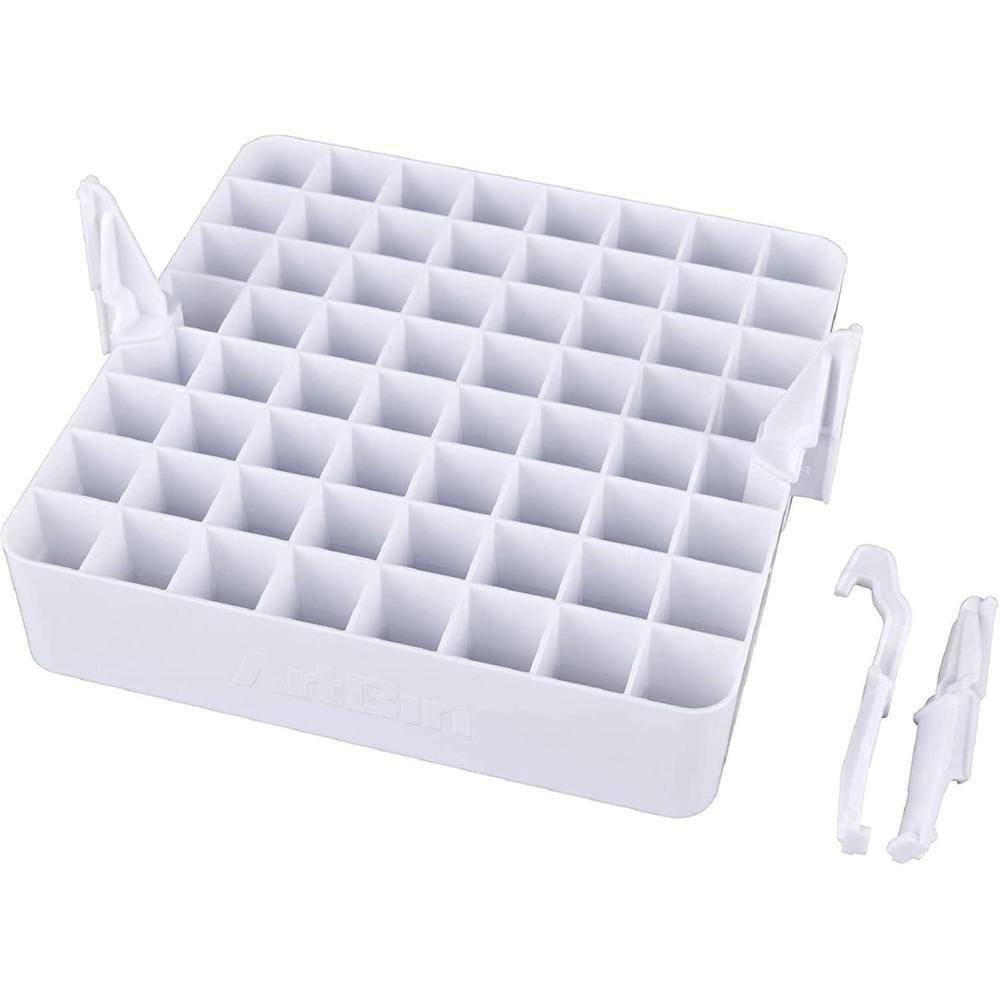 image:imageArtBin 6939AB Marker Storage Tray  Holds up to 64 Pens Pencils Markers Brushes etc 1 Plastic Storage Tray WhiteMarker Tray