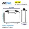 ArtBin 17 inch 8017AB Quick View Carrying Case, Portable Art & Craft Organizer with Handle, 1 Plastic Storage Case – 17″ Standard Base Open Core(12 inch – Deep)