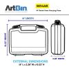 ArtBin 17 inch 8017AB Quick View Carrying Case, Portable Art & Craft Organizer with Handle, 1 Plastic Storage Case – 17″ Standard Base Open Core(14 inch – Standard)