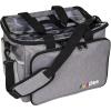 ArtBin 6824AG Mini Yarn Drum, Portable Knitting & Crochet Storage, [1] Poly Canvas Tote Bag, Gray Print(Gray)