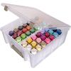 ArtBin 6828AG Paint Storage Tray, Art & Craft Supply Storage, Super Satchel System Accessory, Wall Mountable 21 Compartment Paint Organizer, White(Pack of 1)