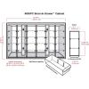 ArtBin 6830PC Store-In-Drawer Cabinets – Wall Mountable Storage Cabinet with 30 Drawers, Art & Craft Organizer, Clear/White(30 Drawer)