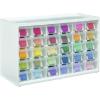 ArtBin 6830PC Store-In-Drawer Cabinets – Wall Mountable Storage Cabinet with 30 Drawers, Art & Craft Organizer, Clear/White(30 Drawer)