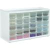 ArtBin 6830PC Store-In-Drawer Cabinets – Wall Mountable Storage Cabinet with 30 Drawers, Art & Craft Organizer, Clear/White(30 Drawer)