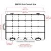 ArtBin 6847AG Medium Anti-Tarnish Box with Removable Dividers, Jewelry & Craft Organizer with Anti-Tarnish Technology, [1] Plastic Storage Case, Clear with Aqua Accents(Medium (10.75″ x 7.375″))