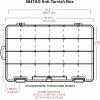 ArtBin 6847AG Medium Anti-Tarnish Box with Removable Dividers, Jewelry & Craft Organizer with Anti-Tarnish Technology, [1] Plastic Storage Case, Clear with Aqua Accents(Medium (10.875” x 7.0” x 1.75”) w/ 15 Dividers)