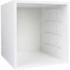 ArtBin 6855SC Super Satchel Cube – 15.5 x 16.75 x 15.625 in. Arts and Crafts Supply Storage with Pre-Drilled Holes, 6 Rail Set, Customizable, White