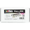 ArtBin 6859AB Pen and Nib Box, Art & Calligraphy Organizer, [1] Plastic Storage Box, Clear(Pen & Nib Storage)