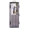 ArtBin 6900AB Pencil Utility Box, Art & Craft Organizer, [1] Divided Storage Box for Pens, Pencils, Markers, Paint Brushes, etc., Translucent Charcoal(12.38 by 4.875 by 1.75-Inch)