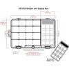 ArtBin 6911AB Sew-Lutions Bobbin/Supply Box Sewing Organizer, [1] Plastic Storage Case, Clear(Single Pack)