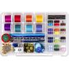 ArtBin 6911AB Sew-Lutions Bobbin/Supply Box Sewing Organizer, [1] Plastic Storage Case, Clear(Single Pack (Pack of 6))