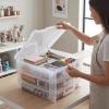 ArtBin 6913ZZ 12″ x 12″ Portable Art & Craft Organizer with Handle 3-Pack, [3] Plastic Storage Cases, Clear(12″ x 12″ – 3-Pack)