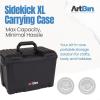 ArtBin 6917AB Sidekick XL Carrying Case, Portable Art & Craft Organizer with Handle, [1] Plastic Storage Case, Black(Black)