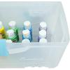 ArtBin 6918AB Twin Top 17 inch Supply Box, Portable Art & Craft Supply Organizer with Handle, [1] Plastic Storage Case, Black(Aqua Accents)