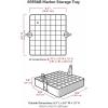 ArtBin 6939AB Marker Storage Tray – Holds up to 64 Pens, Pencils, Markers, Brushes, etc., [1] Plastic Storage Tray, White(Marker Tray)