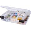 ArtBin 6961AB Quick View Deep Base Carrying Case with Removable Dividers, Portable Art & Craft Storage Box, 15″, Clear