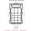 ArtBin 6967AZ Super XL Art & Craft Supply Storage Satchel with 7 Bins Inside, 1 Pack, Clear & Gold(Small)