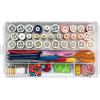 ArtBin 7003AB Sew-Lutions Sewing Supply Storage System with Lift-Out Thread Spool Tray, [1] Plastic Storage Case, Clear