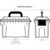 ArtBin 8408AB Sidekick Carrying Case, Portable Art & Craft Organizer with Handle, [1] Plastic Storage Case, Translucent, 8408AB(Clear)