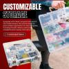 ArtBin 9007AB Super Satchel with Removable Dividers, Portable Art & Craft Organizer with Handle, [1] Plastic Storage Case, Clear(1 Pack)