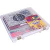 ArtBin 9100AB Super Satchel Slim 1 Open Compartment, Art & Craft Organizer, [1] Plastic Storage Case, Clear(1 Compartment)