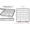 ArtBin 9100AB Super Satchel Slim 1 Open Compartment, Art & Craft Organizer, [1] Plastic Storage Case, Clear(Divided Compartments)