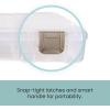 ArtBin Floss Finder Box: Clear Sewing Organizer with 6 Compartments, 12 Dividers, Durable – Perfect for Embroidery Floss and Small Sewing Supplies Storage(1 Count (Pack of 6))
