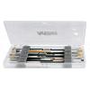 ArtBin KW903 Brush Box with Foam Inserts, Fine Art Portable Paint Brush Organizer, Plastic, Clear, 1.0 Count