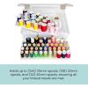 ArtBin Super Satchel Thread Box – Versatile Thread Storage for Sewing, Embroidery, and Quilting – 108 Pegs, Portable Design, Compatible with ArtBin Accessories – Made in USA, Transparent and Compact