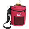 ArtBin 6824AG Mini Yarn Drum, Portable Knitting & Crochet Storage, [1] Poly Canvas Tote Bag, Gray Print(Raspberry)