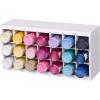 ArtBin 6828AG Paint Storage Tray, Art & Craft Supply Storage, Super Satchel System Accessory, Wall Mountable 21 Compartment Paint Organizer, White(Pack of 1)