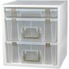 ArtBin 6855SC Super Satchel Cube – 15.5 x 16.75 x 15.625 in. Arts and Crafts Supply Storage with Pre-Drilled Holes, 6 Rail Set, Customizable, White