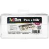 ArtBin 6859AB Pen and Nib Box, Art & Calligraphy Organizer, [1] Plastic Storage Box, Clear(Pen & Nib Storage)