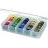 ArtBin 6911AB Sew-Lutions Bobbin/Supply Box Sewing Organizer, [1] Plastic Storage Case, Clear(5.875 x 3.5 x 1.3125 inches)