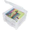ArtBin 6913ZZ 12″ x 12″ Portable Art & Craft Organizer with Handle 3-Pack, [3] Plastic Storage Cases, Clear(12″ x 12″ – 3-Pack)