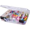 ArtBin 6961AB Quick View Deep Base Carrying Case with Removable Dividers, Portable Art & Craft Storage Box, 15″, Clear