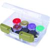 ArtBin 6971AB Quik View Base W/Taupe LATCHES Portable Art & Craft Organizer with Handle [1] Plastic Storage Case Translucent, 7 inch – Deep, Open(7 inch – Deep)