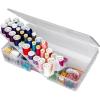 ArtBin 7003AB Sew-Lutions Sewing Supply Storage System with Lift-Out Thread Spool Tray, [1] Plastic Storage Case, Clear