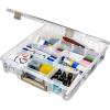 ArtBin 9007AB Super Satchel with Removable Dividers, Portable Art & Craft Organizer with Handle, [1] Plastic Storage Case, Clear(1 Pack)