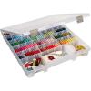ArtBin 9100AB Super Satchel Slim 1 Open Compartment, Art & Craft Organizer, [1] Plastic Storage Case, Clear(Divided Compartments)