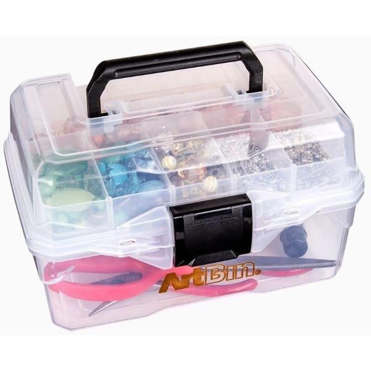 image:imageArtBin 6890AG Small Project Box Portable Art amp Craft Organizer with LiftOut Tray 1 Plastic Storage Case ClearSmall Pack of 6